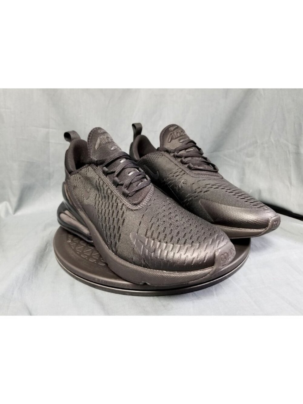 Nike Air Max 270 Sneakers Mesh Triple Black Mens Size 9.5 NEW NO BOX! - Picture 9 of 10